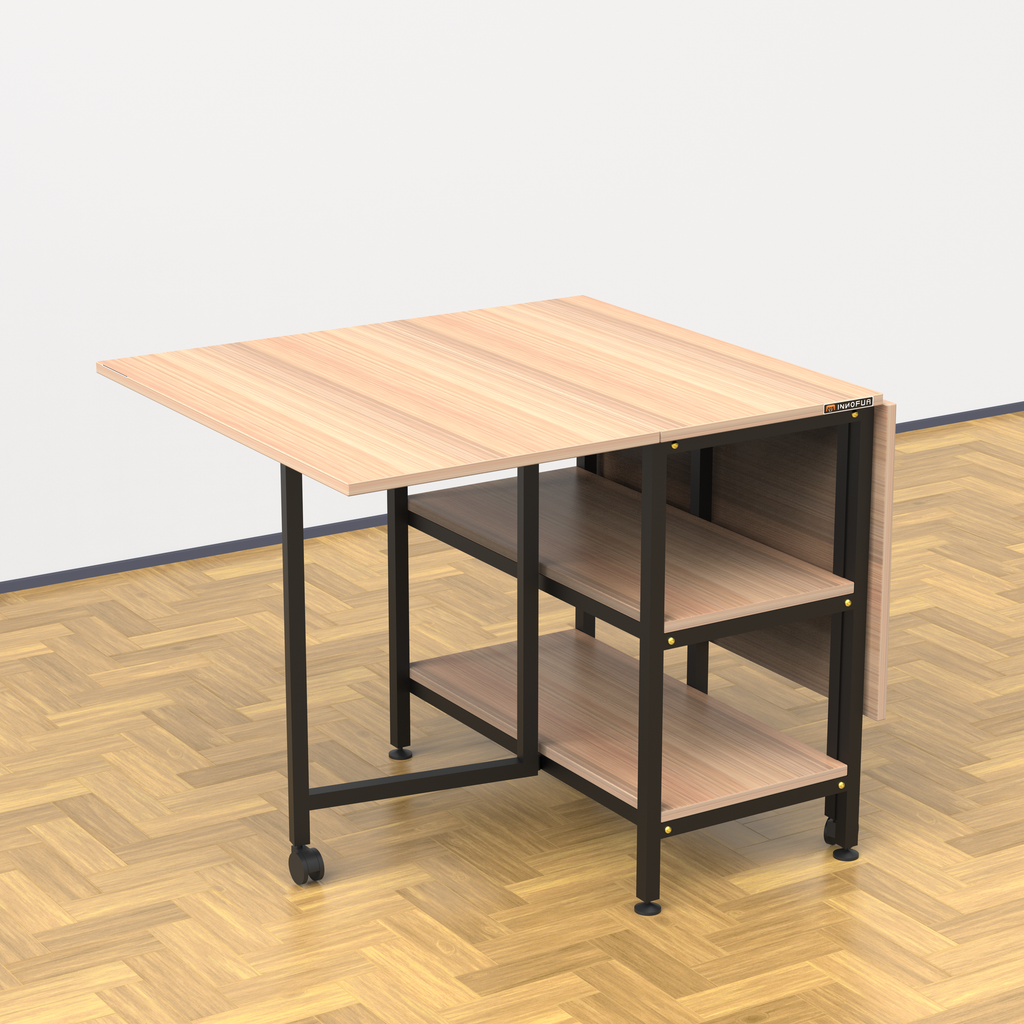 InnoFur Forio Folding Dining Table with Storage