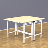 InnoFur Aplos Double Folding Utility, Dining Table