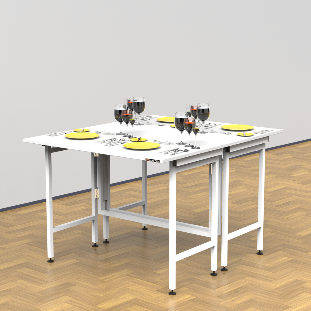 InnoFur Aplos Double Folding Utility, Dining Table