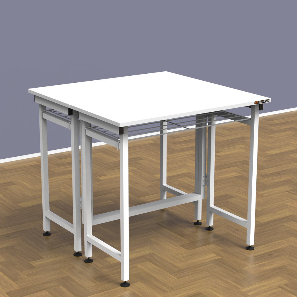 InnoFur Aplos Double Folding Utility, Dining Table