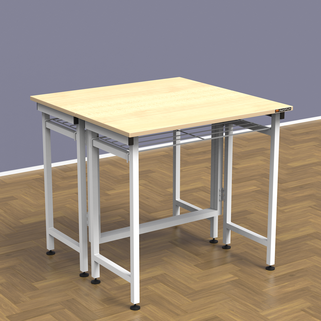 InnoFur Aplos Double Folding Utility, Dining Table