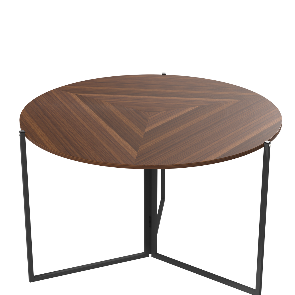 InnoFur Aston Round Folding Dining/ Utility Table