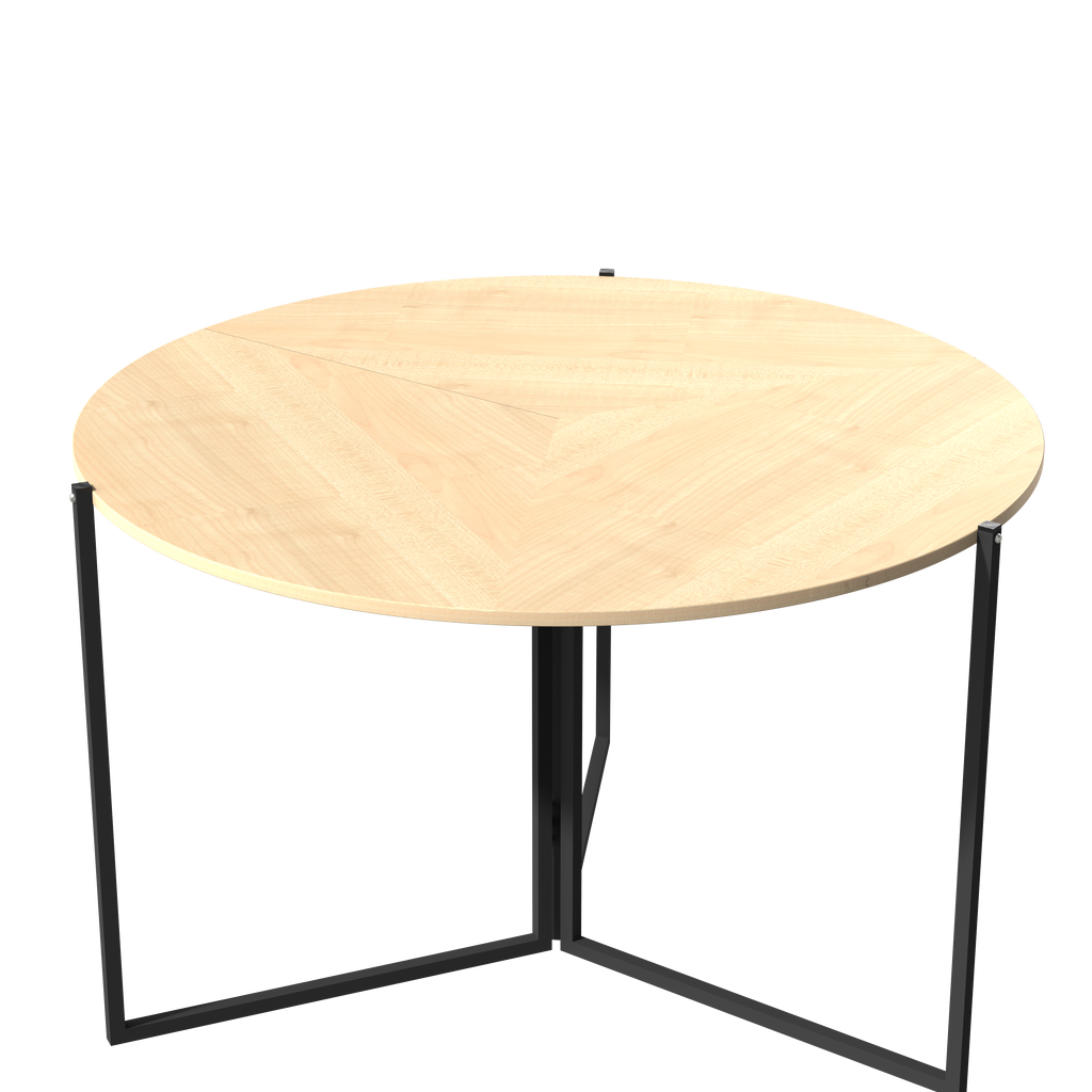 InnoFur Aston Round Folding Dining/ Utility Table
