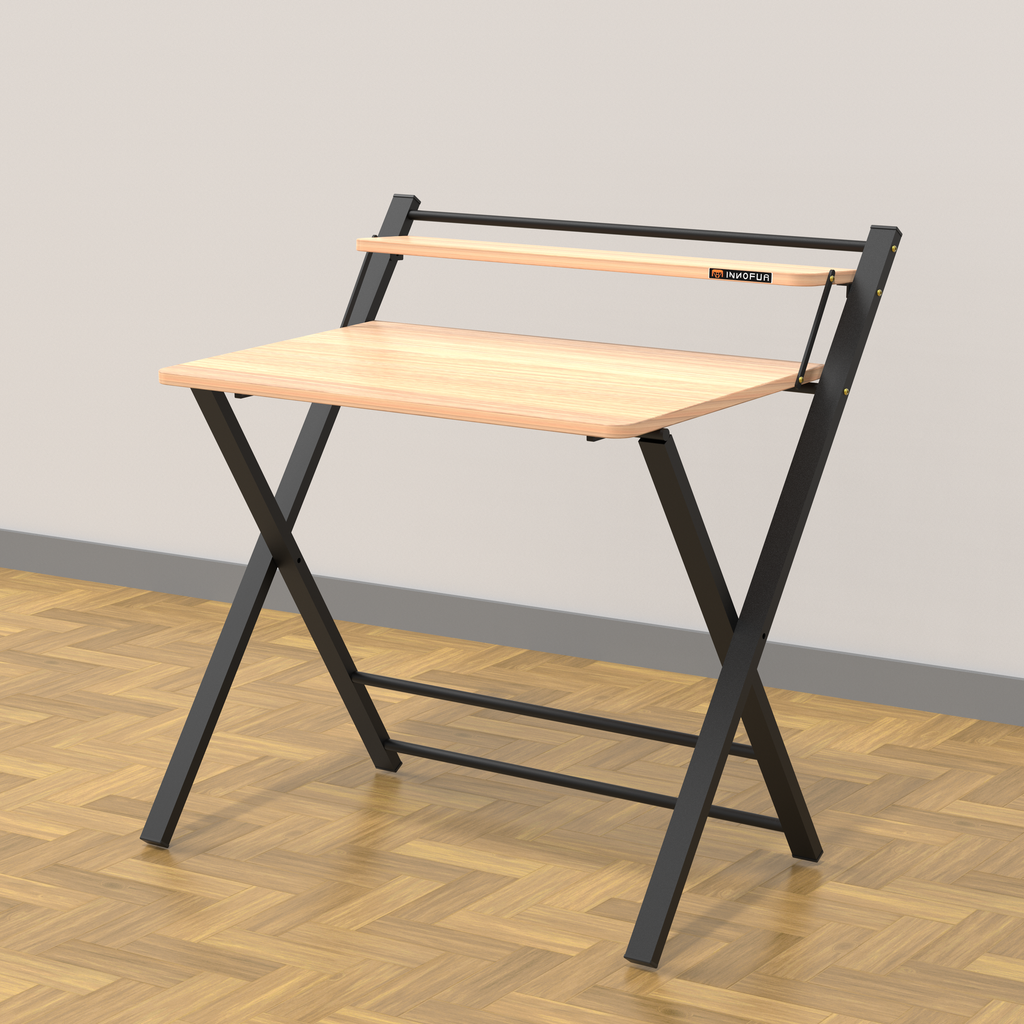 InnoFur Meleti Folding Study Desk | Foldable Office Table | Adjustable Laptop Cum Big Computer Table