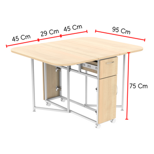 InnoFur Forito Folding Dining Multipurpose Table for Home