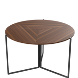 InnoFur Aston Round Folding Dining/ Utility Table