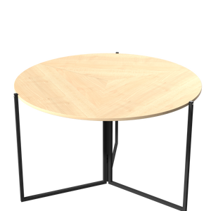 InnoFur Aston Round Folding Dining/ Utility Table